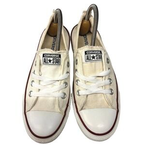 Converse Sneakers Shoreline Slip On Women's 9 Ivory Canvas Low Top Casual